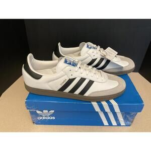 New! Mens Adidas Samba OG Low White/Black Athletic Shoes. Size 13. Awesome!